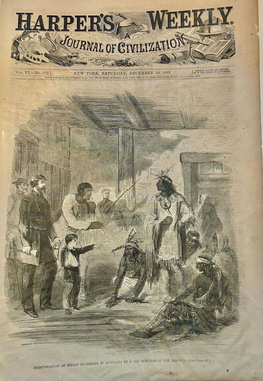 Harper's Weekly Journal of Civilization December 20 1862 Vol VI No 312